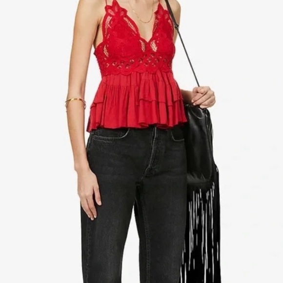 Free People Adella Cami - Red - Picture 3 of 6